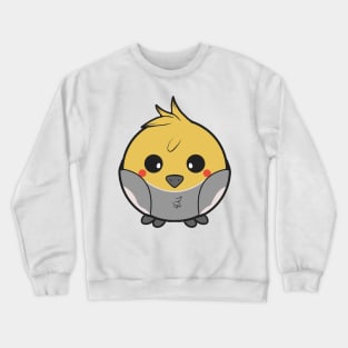 Meet the Fluffy and Charming Chubby Cockatiel: A Delightful Companion! Crewneck Sweatshirt